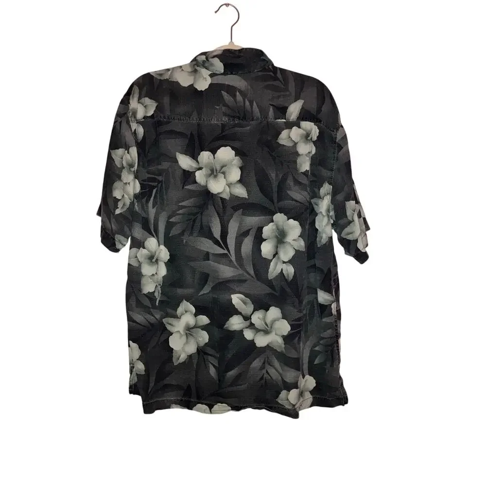 Tommy Bahama Floral Tropical Hawaiian Shirt Mens Size Large 100% Silk - Picture 3 of 3